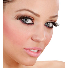Faux cils En Forme Ailes noirs avec tube de colle / Faux Cils Noirs / La maison Du Déguisement