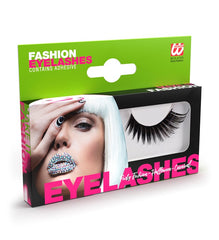 Faux cils En Forme Ailes noirs avec tube de colle / Faux Cils Noirs / La maison Du Déguisement