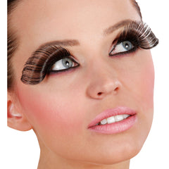 Faux cils Extra Longs noirs avec tube de colle / Faux Cils Noirs GM / La maison Du Déguisement