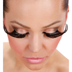 Faux cils Extra Longs noirs avec tube de colle / Faux Cils Noirs GM / La maison Du Déguisement