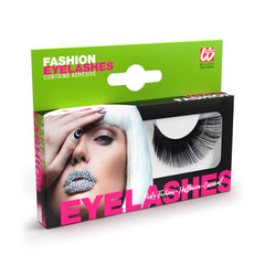 Faux cils Extra Longs noirs avec tube de colle / Faux Cils Noirs GM / La maison Du Déguisement