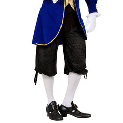 Pantalon court en velours noir / Caleçon en velours noir / Pantalon court Marquis / La Maison DU Déguisement