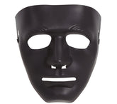 Masque Noir PVC / Masque Halloween Noir PVC / Masque Neutre Noir Avec Front / La Maison Du Déguisement
