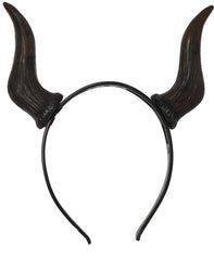 Serre Tête De Diable Noir GM / Serre Tête Cornes De Démon Noir / La Maison Du Déguisement