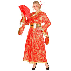 Déguisement Kimono Rouge Adulte / Costume Geisha Japonaise Femme / La Maison Du Déguisement