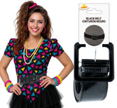 Ceinture Disco Noir / Ceinture Noir Brillante / La Maison Du Déguisement