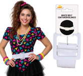 Ceinture Disco Blanc / Ceinture Blanc Brillante / La Maison Du Déguisement