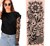 Manche de tatouage Noir / Paire de manches tatouées Noir / La Maison Du Déguisement