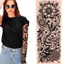 Manche de tatouage Noir / Paire de manches tatouées Noir / La Maison Du Déguisement