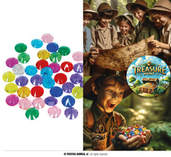 Lot de 50 pierres précieuses / Sachet de 50 Diamants multicolors / La Maison Du Déguisement