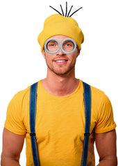 Ensemble Chapeau Lunettes Minion Adulte / Kit Minion Chapeau et Lunettes / Set minion Jaune / La Maison Du Déguisement