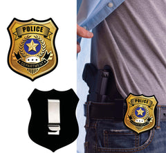Plaque Police Métal Or / Broche De Police / Badge De policier / Badge Spécial Police Métal Dorée / La Maison Du Déguisement