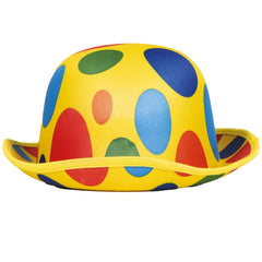Chapeau Melon de clown Multicolore / Chapeau Melon à Pois / La maison Du Déguisement