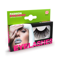 Faux cils Long noirs avec tube de colle / La maison du Déguisement