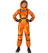 Déguisement Astronaute Orange Métallisé Luxe Femme / Costume Cosmonaute Métallisé Orange Femme Avec Casque / La Maison Du Déguisement