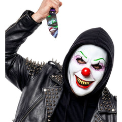 Masque Clown Malefique Latex / Masque Clown Horror En Souple / La Maison Du Déguisement