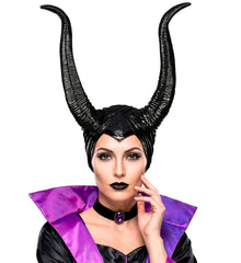 Coiffe Démon Maléfique Latex / Casque Halloween Latex Avec Cornes Souple / La Maison Du Déguisement