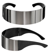 Lunettes Futuriste Argent / Lunettes Du Futur / Lunettes Miroirs / Lunettes Robot Argentés / La Maison Du Déguisement