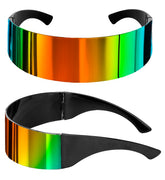 Lunettes Futuriste Multicolore / Lunettes Espace Arc en Ciel / Lunettes Miroirs / Lunettes Robot / La Maison Du Déguisement