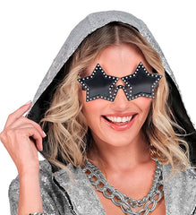 Lunettes Etoiles Strass Rock Star / Lunettes Étoile Party Noir / La Maison Du Déguisement