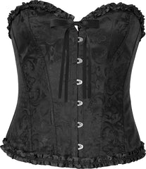 Déguisement Corset Noir Luxe / Costume Bustier Noir Luxe / Corset Bustier Elégante Noir / La Maison Du Déguisement