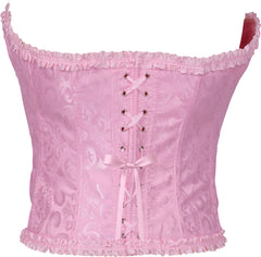 Corset Rose Luxe / Costume Bustier Rose Adulte / Corset Bustier Elégante Rose Halloween / La Maison Du Déguisement