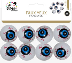 Faux Yeux Halloween Lot De 8 / OEIL Par 8 / La Maison Du Déguisement