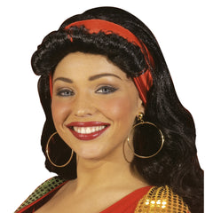 Boucles d'oreilles gitane Doré / Boucles d’oreilles créoles Or / La Maison Du Déguisement