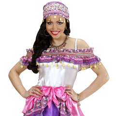 Boucles d'oreilles gitane Doré / Boucles d’oreilles créoles Or / La Maison Du Déguisement