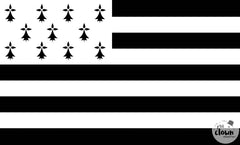 Drapeau Bretagne, 90x150 CM / Drapeau Breton / La Maison Du Déguisement