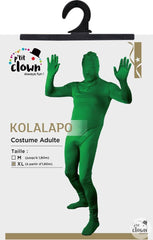 Déguisement Combinaison Intégrale Kolalapo Vert / Costume Morphsuit Kolalapo vert / La Maison du Déguisement
