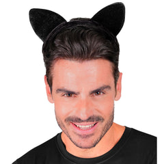 Oreilles De Chat Noir / Serre Tête De Chat En Velours / La Maison Du Déguisement