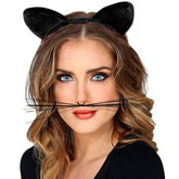 Oreilles De Chat Noir / Serre Tête De Chat En Velours / La Maison Du Déguisement