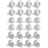 Bague avec Pierre Blanc / Bague avec grosse pierre Blanc / La Maison Du Déguisement