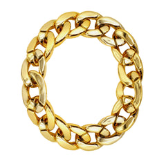 Bracelet Gourmette Or / Bracelet Pimp Dorée / Bracelet Bling Bling Or / La Maison Du Déguisement