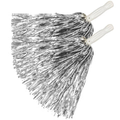 Set De 2 Pom Pom Argent / Pom Pom Argent Par 2 / la Maison du déguisement