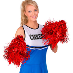 Set De 2 Pom Pom Rouge / Pom Pom Rouge Par 2 / la Maison du déguisement