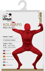 Déguisement Combinaison Intégrale Kolalapo Rouge / Costume Morphsuit Kolalapo Rouge / La Maison du Déguisement