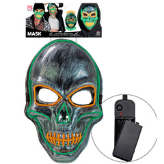 Masque Squelette Argent Led Coloré / Masque Crâne Led Halloween / La Maison Du Déguisement