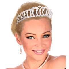 Couronne Avec Perles / Diadème De Princesse Avec perles / La maison Du Déguisement