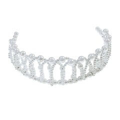 Couronne Avec Perles / Diadème De Princesse Avec perles / La maison Du Déguisement