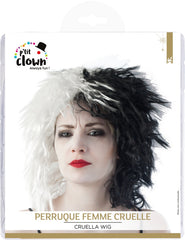 Perruque Cruella / Perruque Cruella Noir et Blanc / La Maison Du Déguisement