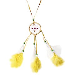 Collier Attrape rêves à plumes / Collier Cheyenne à plumes / Collier Indienne à plumes / La Maison Du Déguisement