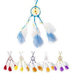 Collier Attrape rêves à plumes / Collier Cheyenne à plumes / Collier Indienne à plumes / La Maison Du Déguisement