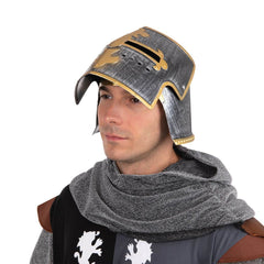 Casque Chevalier Adulte / Casque Guerrier médiéval / Casque Croisé de luxe / La Maison Du Déguisement