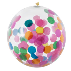 Set 5 Ballons De Confettis Latex Multicolore / Ballons Latex Transparents Confettis Multicolore 30cm / La maison Du Déguisement