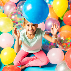 Set 5 Ballons De Confettis Latex Multicolore / Ballons Latex Transparents Confettis Multicolore 30cm / La maison Du Déguisement