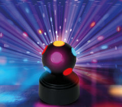 Boule Disco à Led 9x9x12 cm Piles / La Maison Du Déguisement