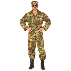 Déguisement Militaire Soldat Luxe / Costume Militaire Camouflage Luxe / La maison du Déguisement