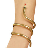 Bracelet Serpent Doré / Bracelet serpent Cléopâtre Or / La Maison Du Déguisement
